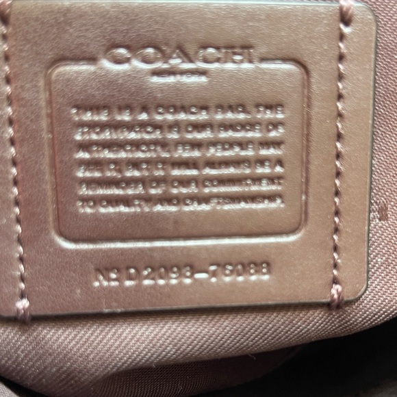 Coach Teal and Black Leather Shoulder Bag - Picture 6 of 6